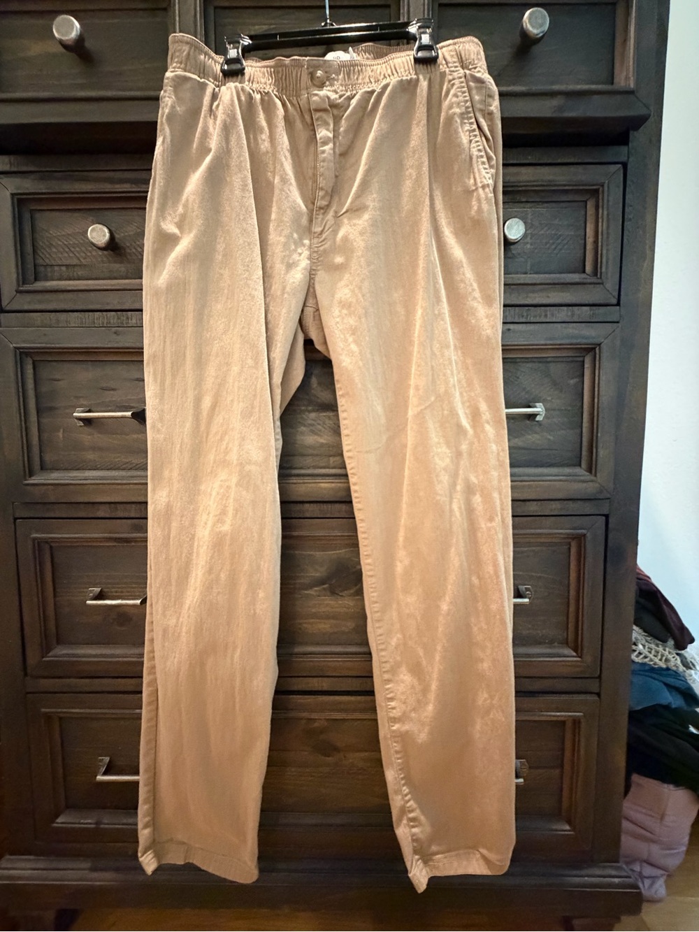 bp Men's Light Tan Pull-On Chinos